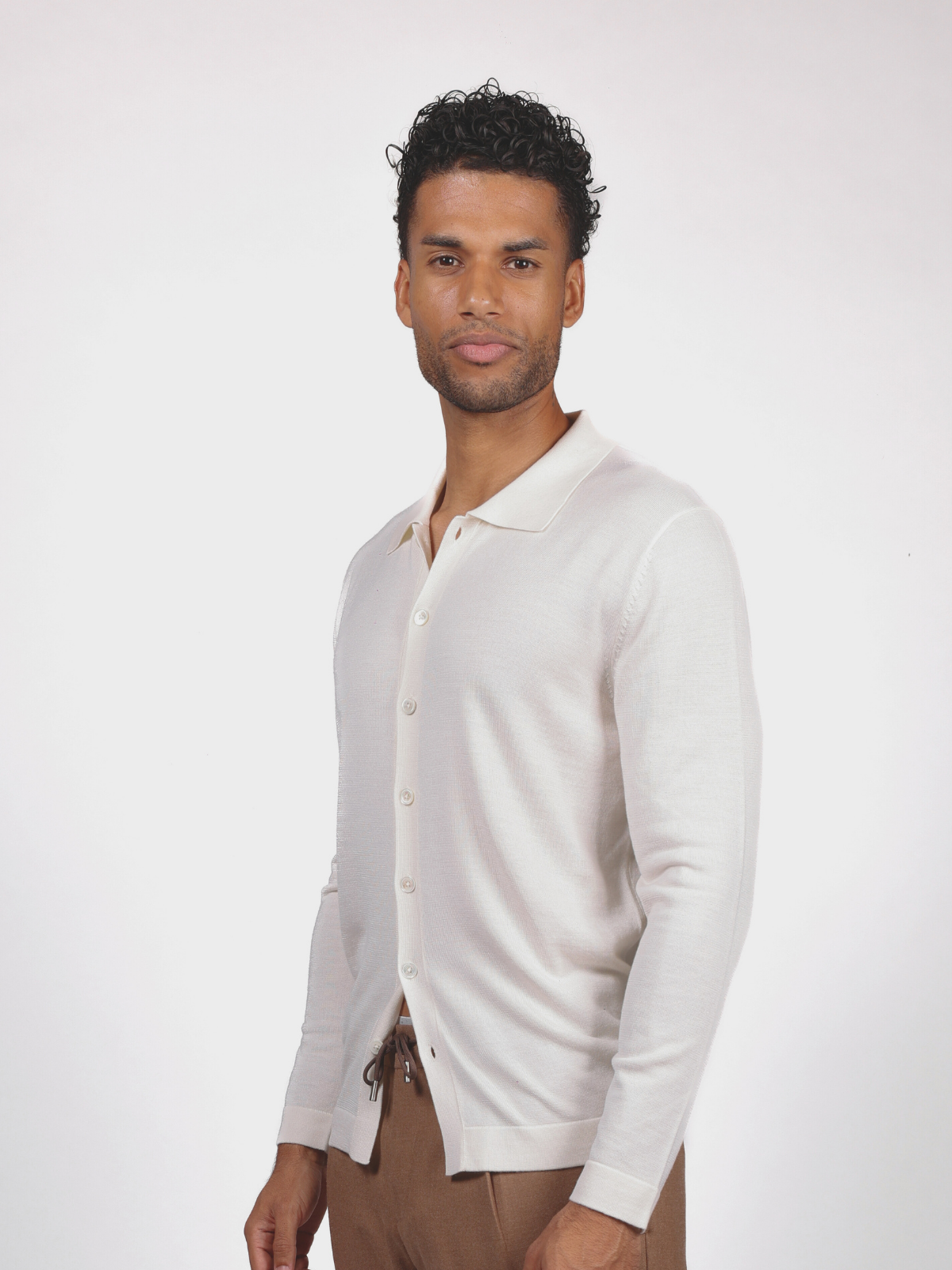 Ivory knitted cardigan