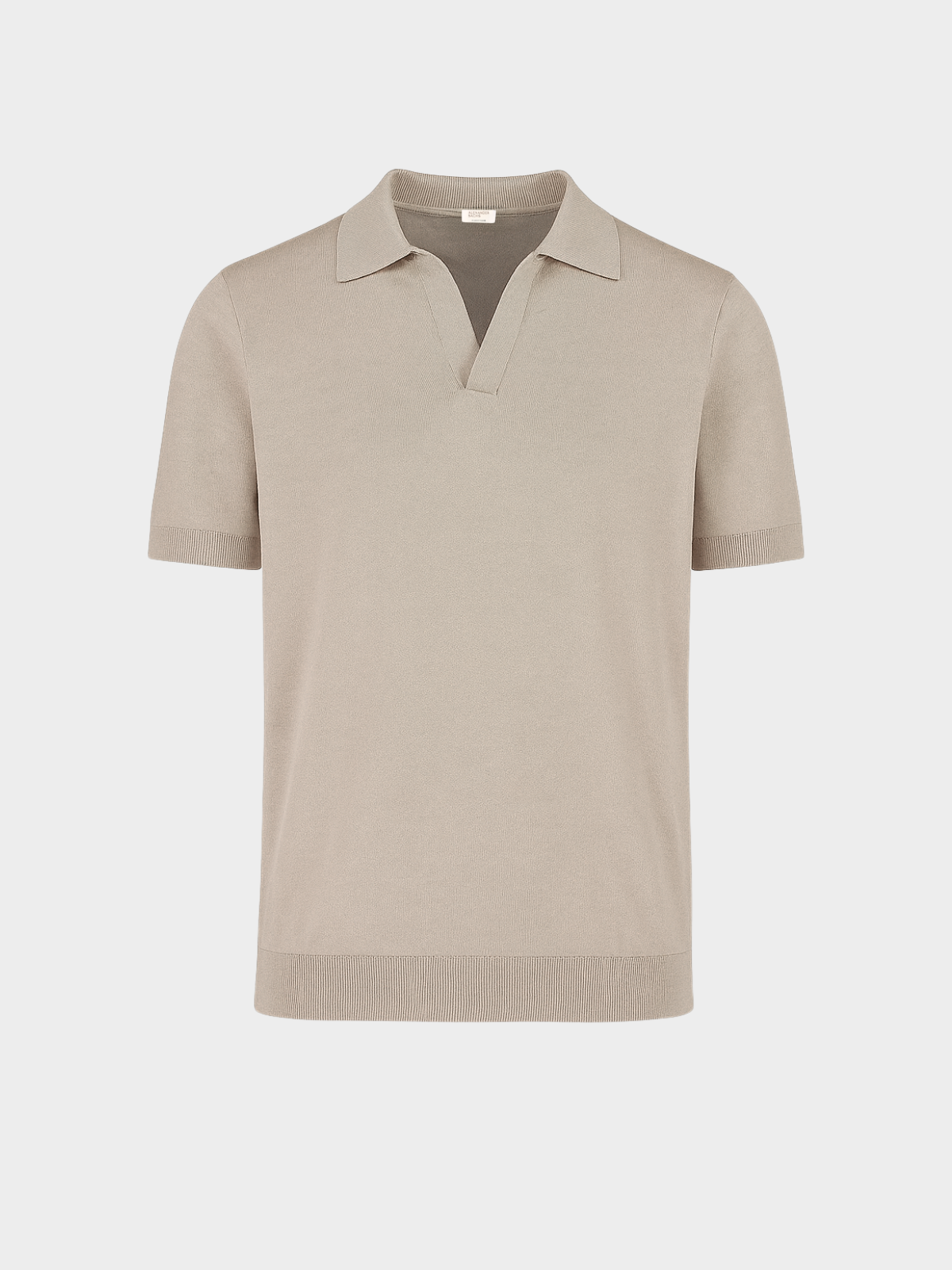 Buttonless Polo - Beige