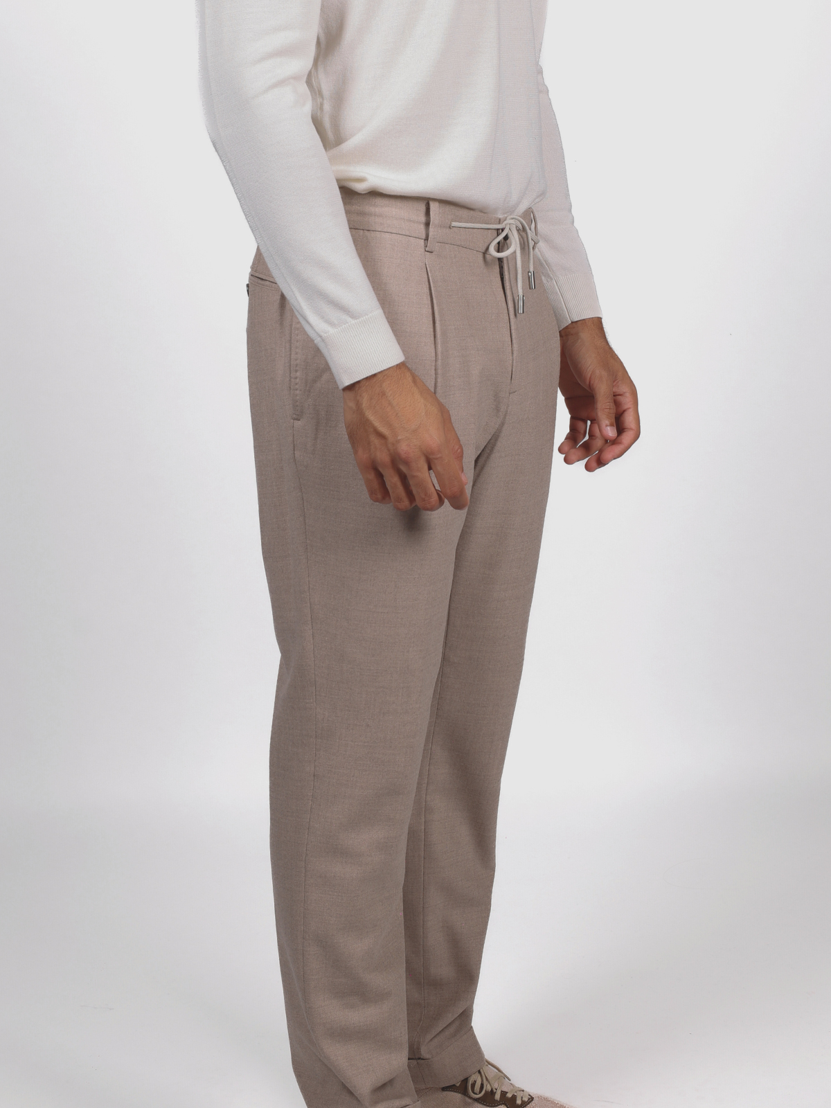 Flannel Jogger Pants - Sand