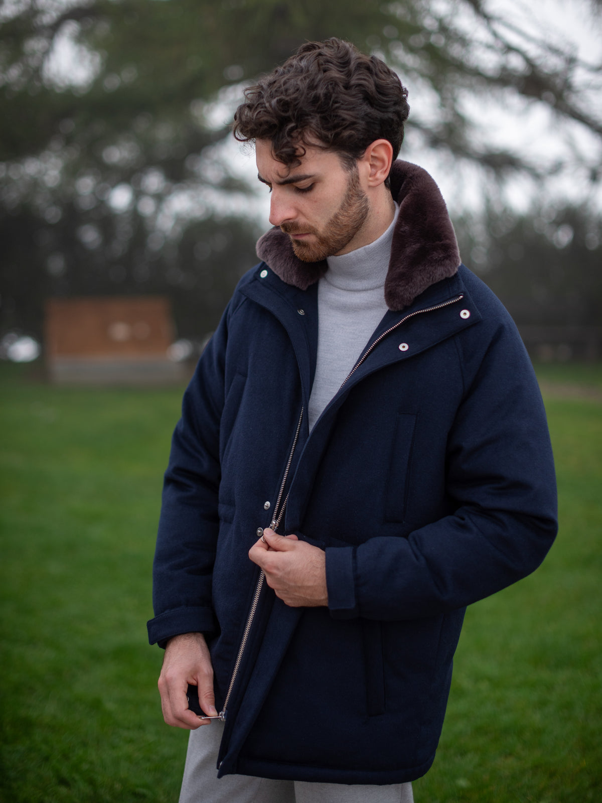 High Neck - Grey Mélange