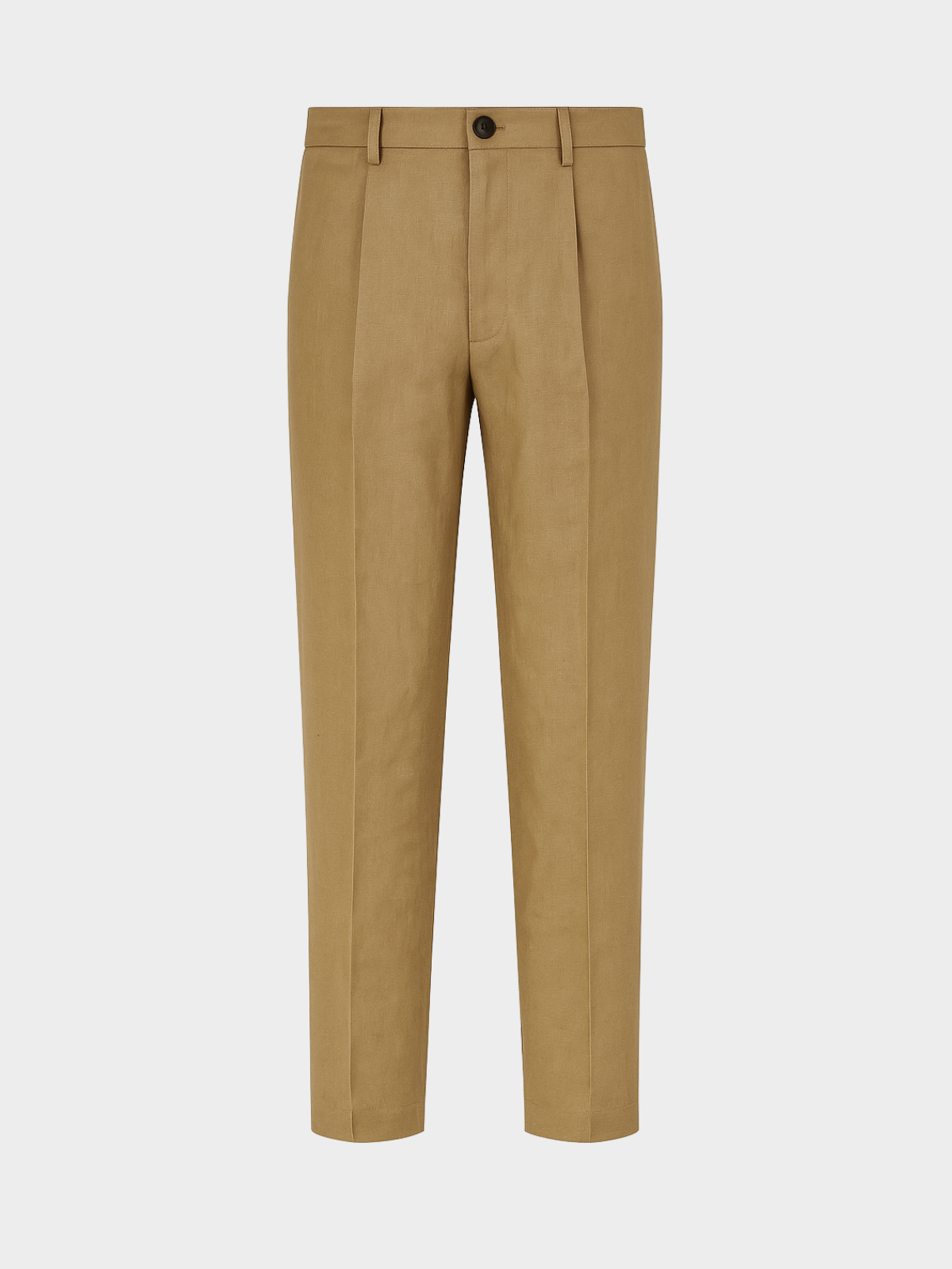 Elegant Trousers - Camel Linen