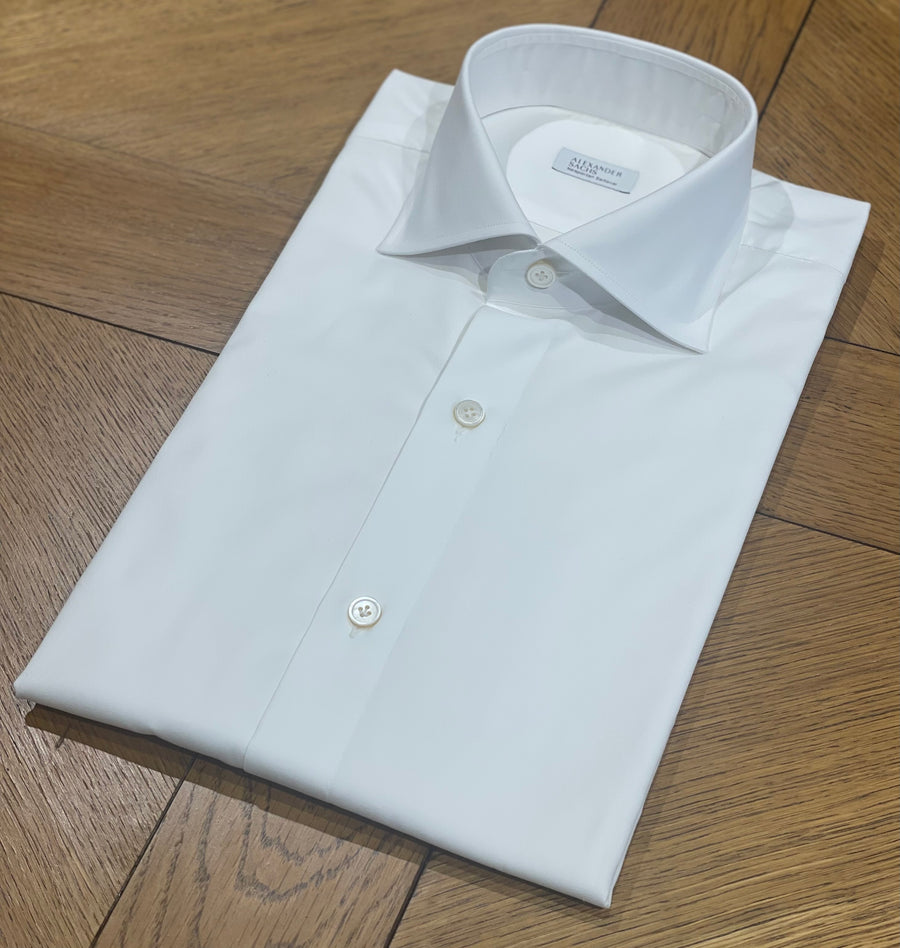 HANDMADE SHIRT NAPOLI COTTON WHITE