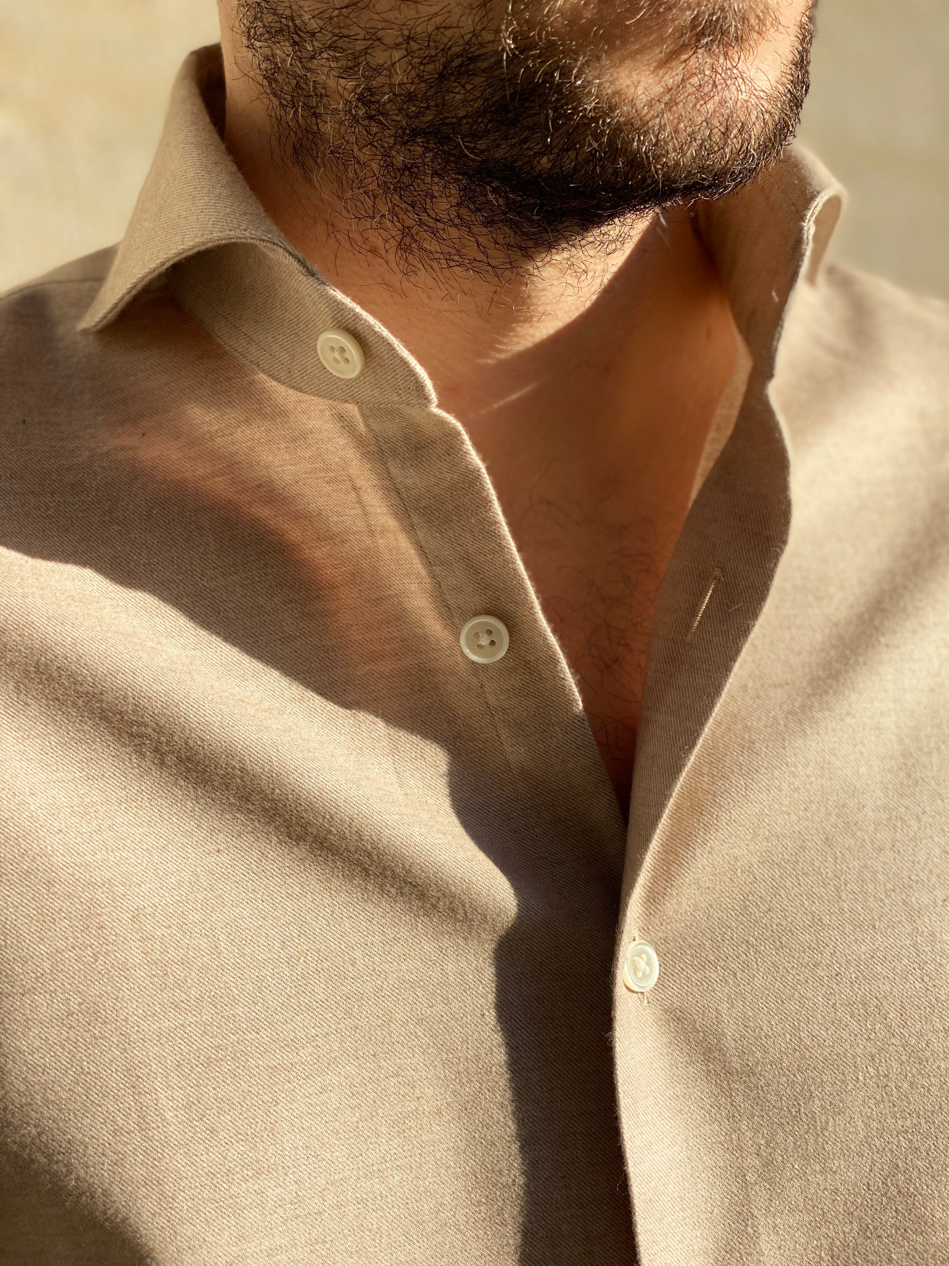 SHIRT FLANELLA CAMEL