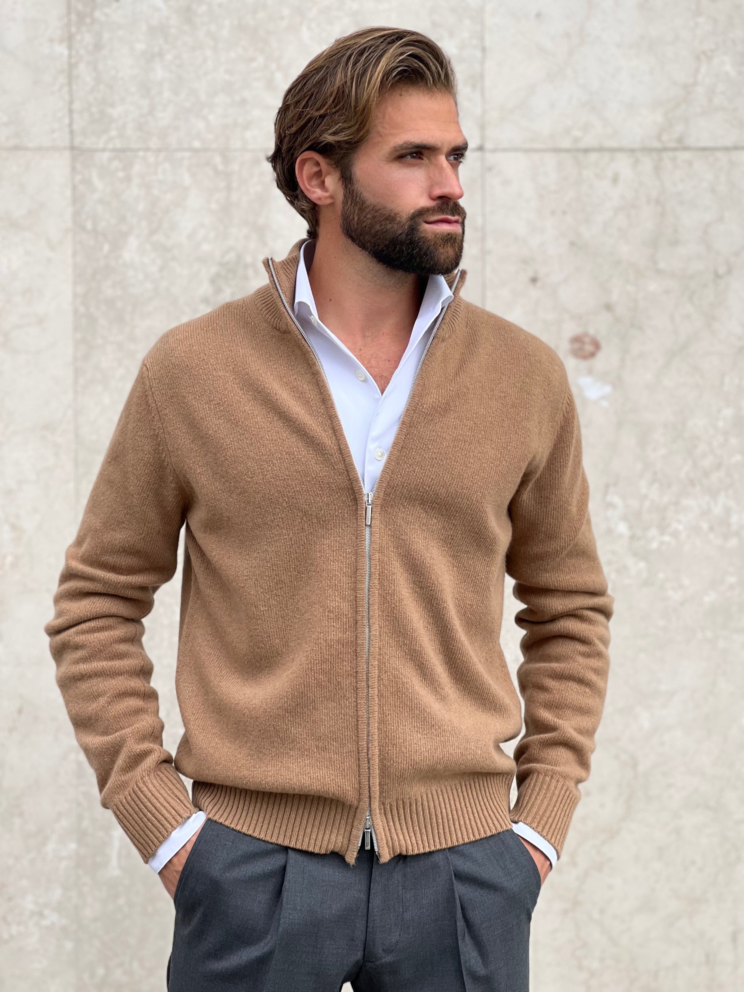 SWEATER WOOL & CASHMERE CAMEL