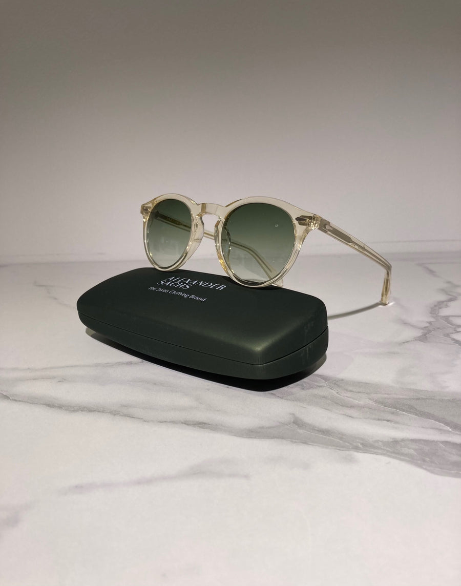 SUNGLASSES ICONIC TRANSPARENT / GREEN